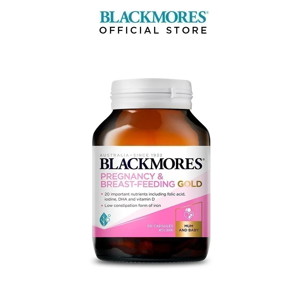 Ảnh Combo 2 Lọ Vitamin Tổng Hợp Cho Bà Bầu Và Mẹ Cho Con Bú Blackmores Pregnancy & Breast-Feeding Gold 60 Viên/Lọ 3