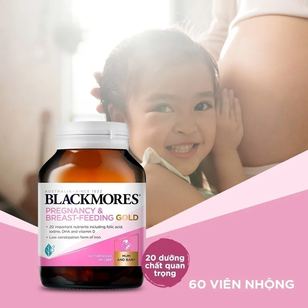 Ảnh Combo 2 Lọ Vitamin Tổng Hợp Cho Bà Bầu Và Mẹ Cho Con Bú Blackmores Pregnancy & Breast-Feeding Gold 60 Viên/Lọ 4