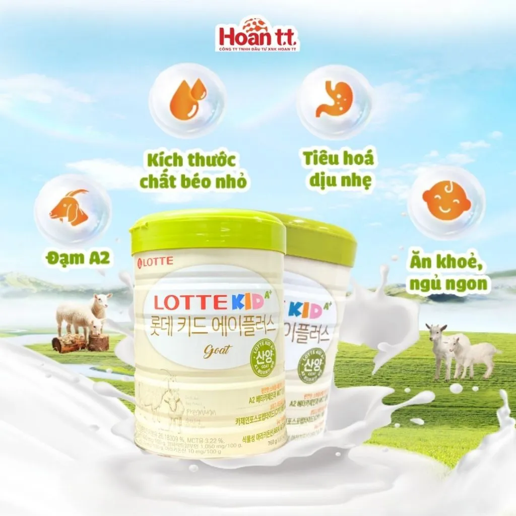 Ảnh ComBo 2 Lon Sữa Dê Bổ Sung Canxi Lotte Kid A+ Hàn Quốc, Sữa Bột Giúp Phát Triển Chiều Cao Cho Bé 760g 144 3