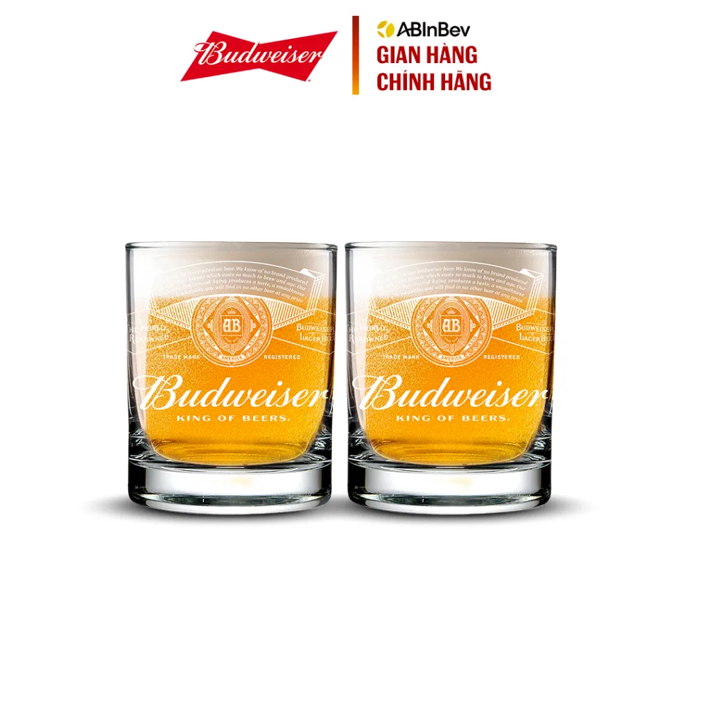Ảnh Combo 2 Ly Thủy Tinh Budweiser 325ml 1