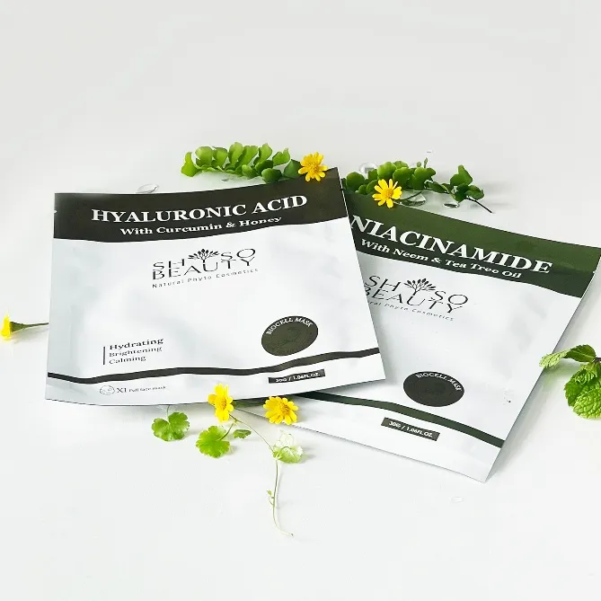 Ảnh COMBO 2 mặt nạ SHSO Beauty Biocell Niacinamide 4% dành cho da mụn, chiết xuất lá Neem và tinh dầu tràm - NPC PHAR 1