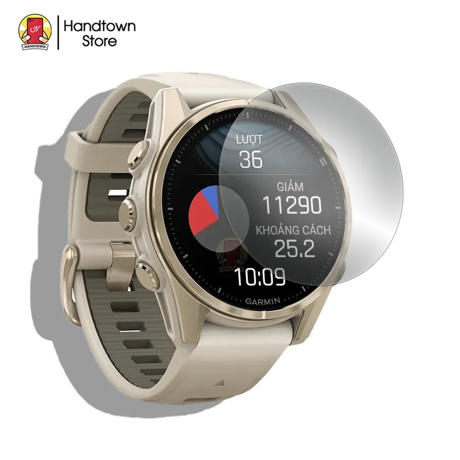 Ảnh Combo 2 Miếng Dán PPF Dẻo 4 Lớp Dán Màn Hình Đồng Hồ Thể Thao Garmin Fenix 8 43mm 47mm 51mm Handtown 1