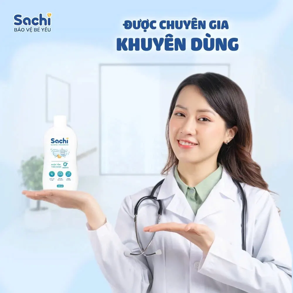 Ảnh Combo 2 Nước Tắm Thảo Dược An Toàn Cho Bé SACHI - Chai 180ml 2