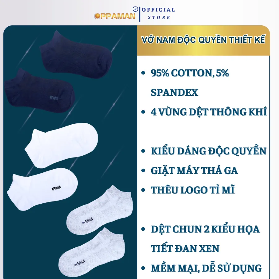 Review Combo 2 Tất Vớ Nam Cotton Kháng Khuẩn Oppaman OVT2 - Êm Ái, Khử Mùi