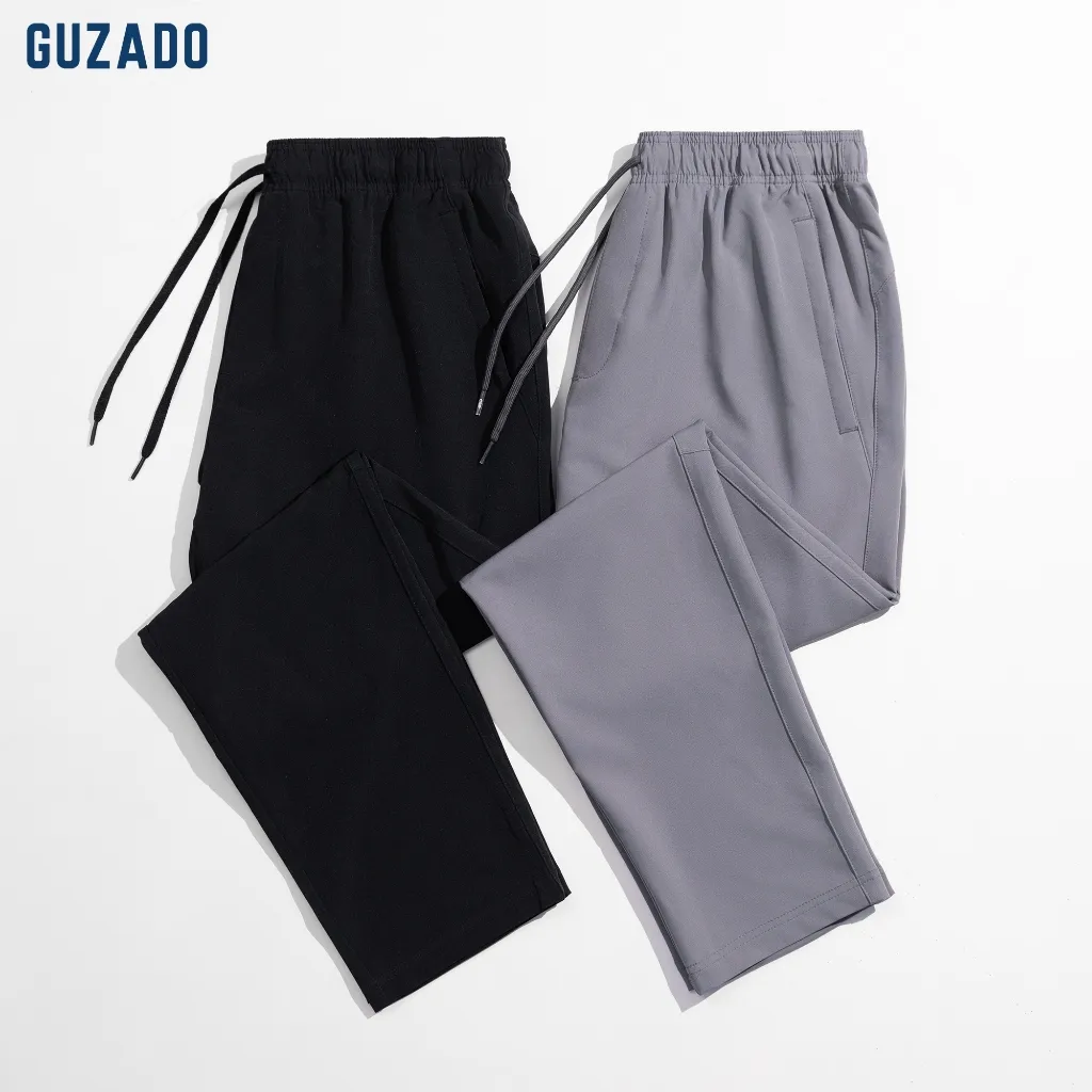 Ảnh COMBO 2 Quần dài nam GUZADO thể thao chất gió cao cấp, cạp chun co giãn, thoải mái vận động CB2GDC01 1