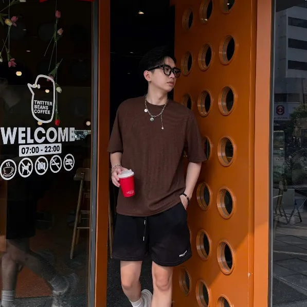 Ảnh COMBO 2 Quần Short Đùi Unisex N7 NEWSEVEN Basic nam nữ form rộng Local Brand QS.321 2