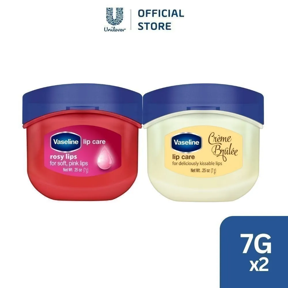 Ảnh Combo 2 sáp dưỡng môi Vaseline dạng hũ Lips Care 7gx2 (Hồng xinh và Ngọt Ngào) 1