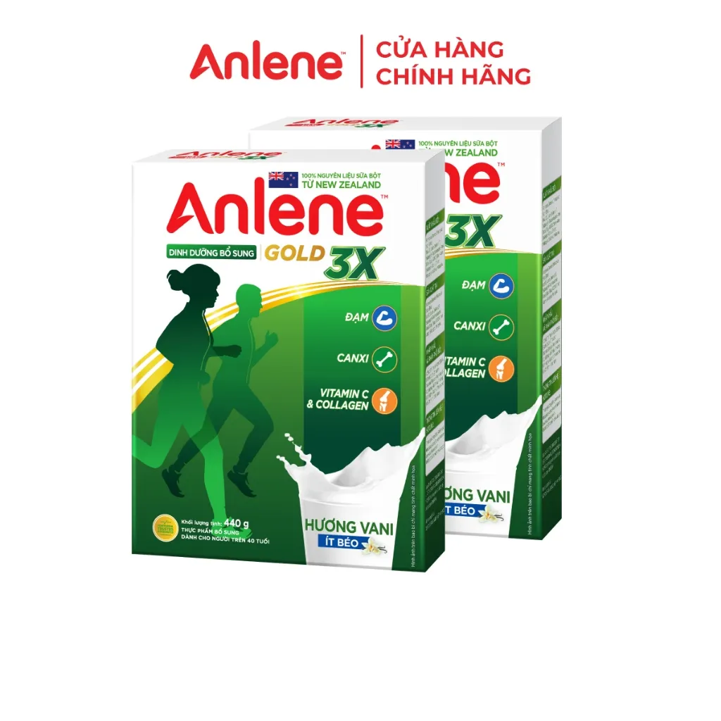 Ảnh Combo 2 Sữa bột Anlene Gold Movepro Hộp 440g - Vani (trên 40 tuổi) 1