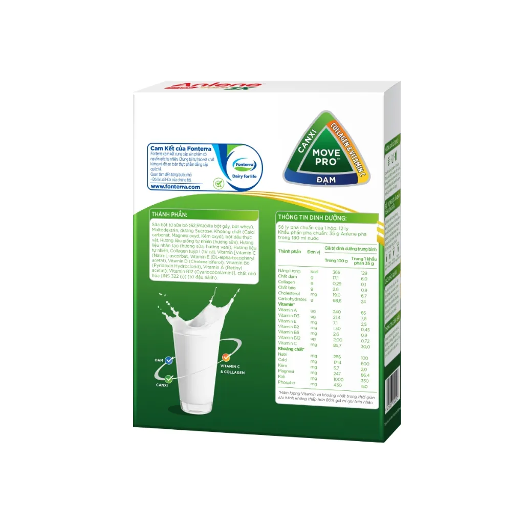 Ảnh Combo 2 Sữa bột Anlene Gold Movepro Hộp 440g - Vani (trên 40 tuổi) 3