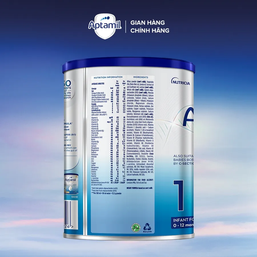 Ảnh Combo 2 Sữa bột Aptamil Profutura Cesarbiotik New Zealand số 1 - Synbiotic độc quyền 4
