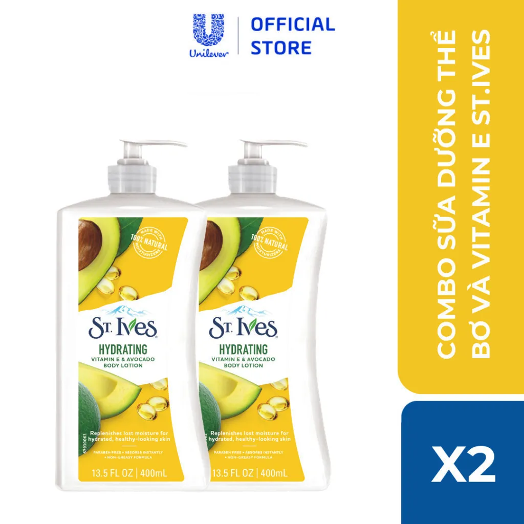Ảnh Combo 2 sữa dưỡng thể St.ives 400ml (Tuỳ chọn) 4