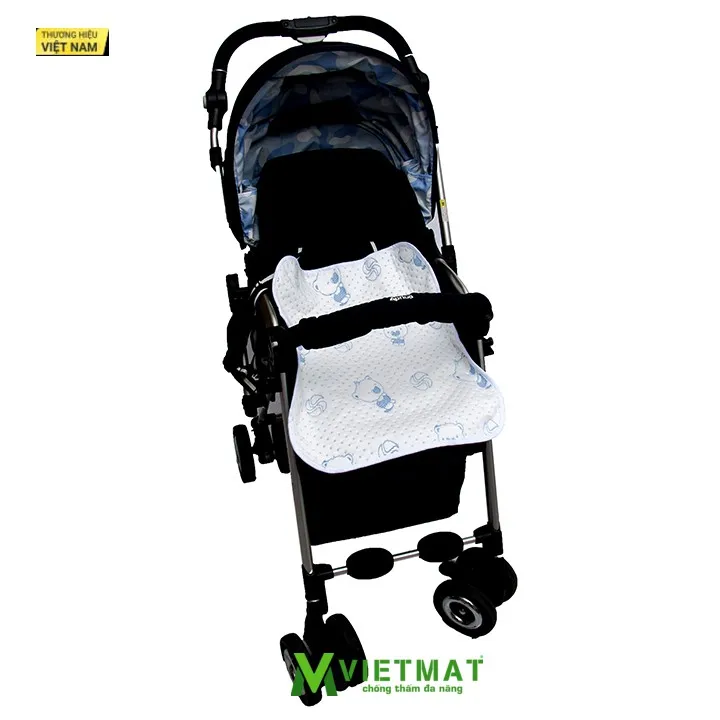 Ảnh Combo 2 tấm 40x50cm tấm lót chống thấm cho bé Vietmat lót mông, lót xe đẩy mềm êm, thoáng mát 2