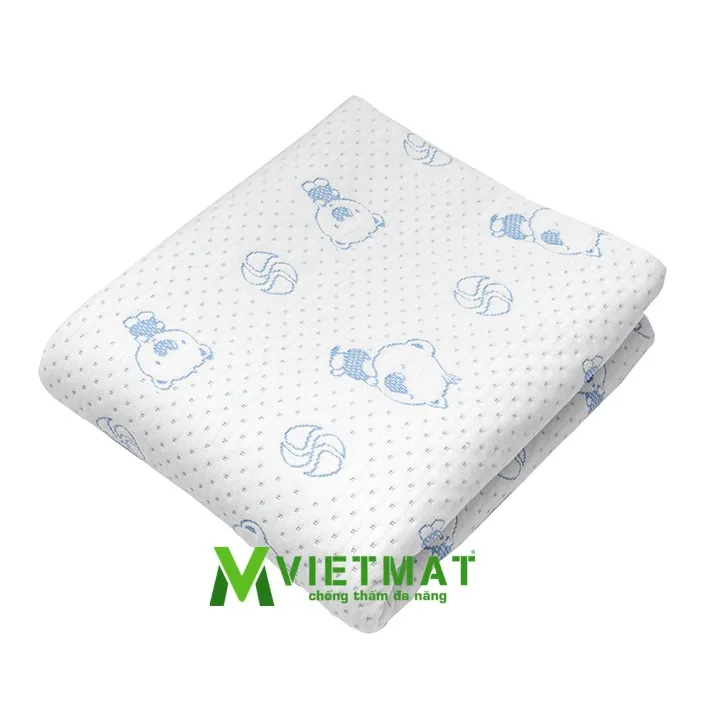 Ảnh Combo 2 tấm 40x50cm tấm lót chống thấm cho bé Vietmat lót mông, lót xe đẩy mềm êm, thoáng mát 4