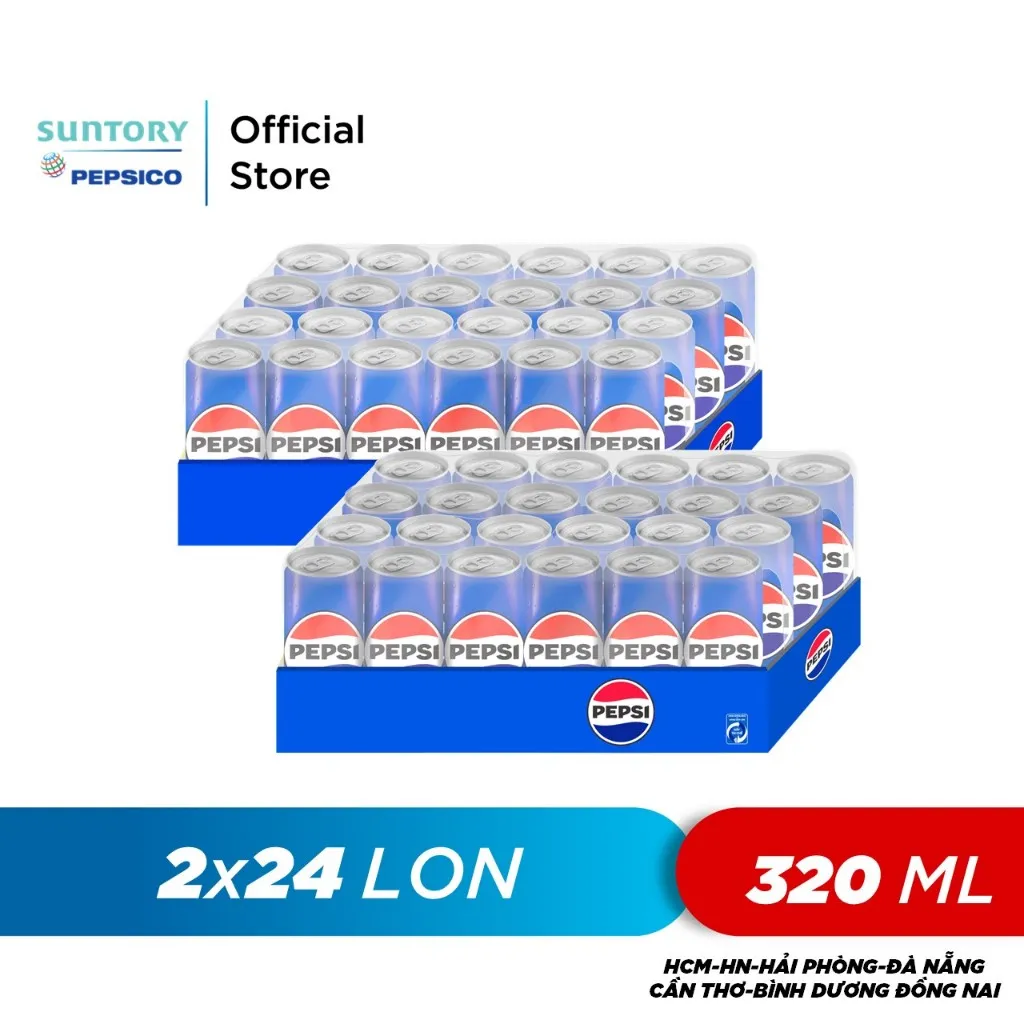 Ảnh Combo 2 Thùng 24 Lon Pepsi (320ml/lon hoặc 350ml/lon) 3