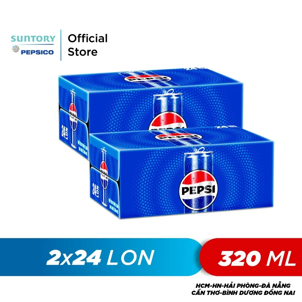 Ảnh Combo 2 Thùng 24 Lon Pepsi (320ml/lon hoặc 350ml/lon) 4