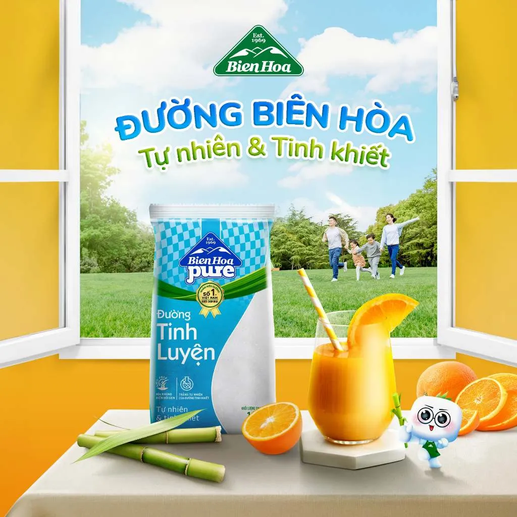 Ảnh Combo 2 Túi Đường Tinh Luyện Pure Biên Hòa 1kg/túi 3