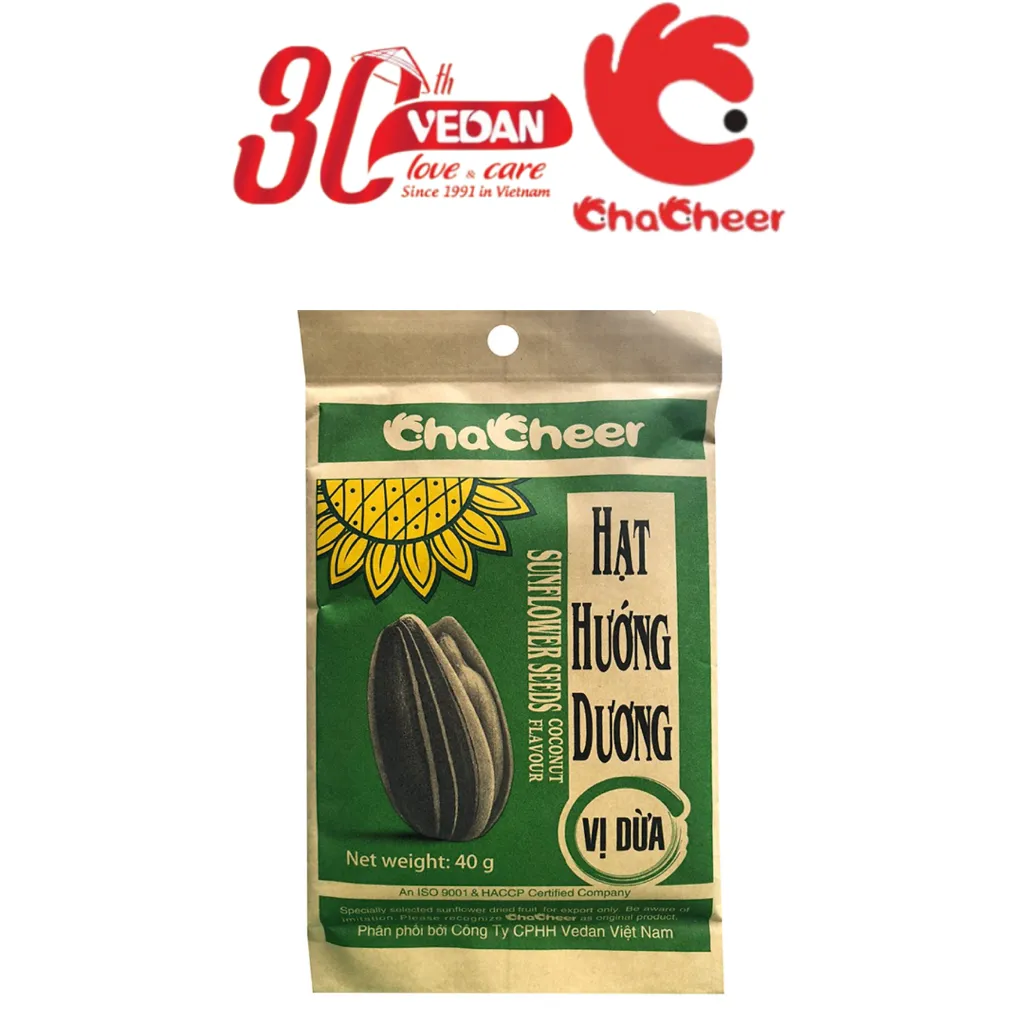 Ảnh Combo 20 Gói Hạt Hướng Dương CHACHEER Nhập Khẩu 40g 3