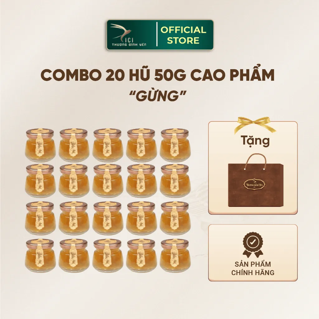Ảnh Combo 20 Hũ Yến Cao Phẩm 5G Yến Thật  Hũ 50G Chưng Sẵn Không Kèm Hộp 5 Vị Cici Thượng Đỉnh Yến Sào Yến 4
