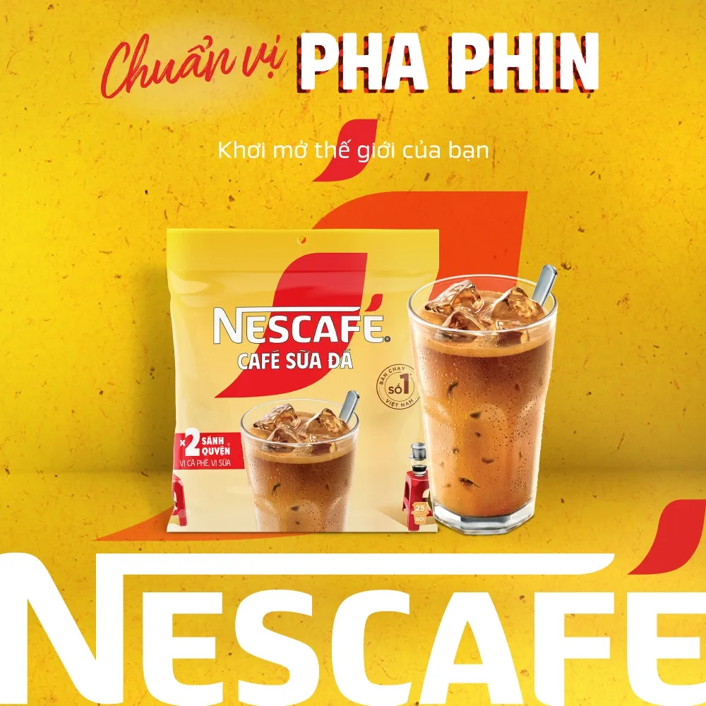 Ảnh Combo 3 Bịch Cà phê Hòa tan NESCAFÉ CAFÉ SỮA ĐÁ 25 gói Nhân đôi sánh quyện 1