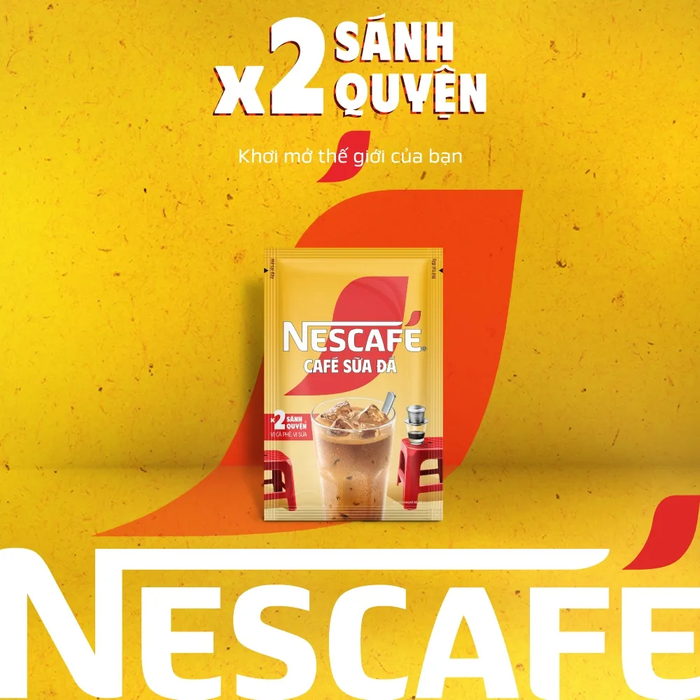 Ảnh Combo 3 Bịch Cà phê Hòa tan NESCAFÉ CAFÉ SỮA ĐÁ 25 gói Nhân đôi sánh quyện 4
