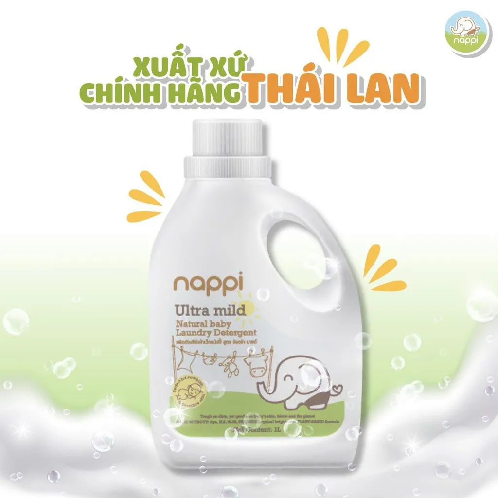 Ảnh Combo 3 CHAI Nước giặt dầu cọ Nappi 1000ml 2