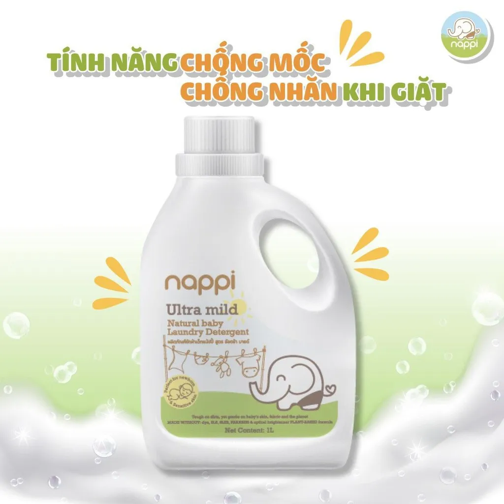 Ảnh Combo 3 CHAI Nước giặt dầu cọ Nappi 1000ml 4