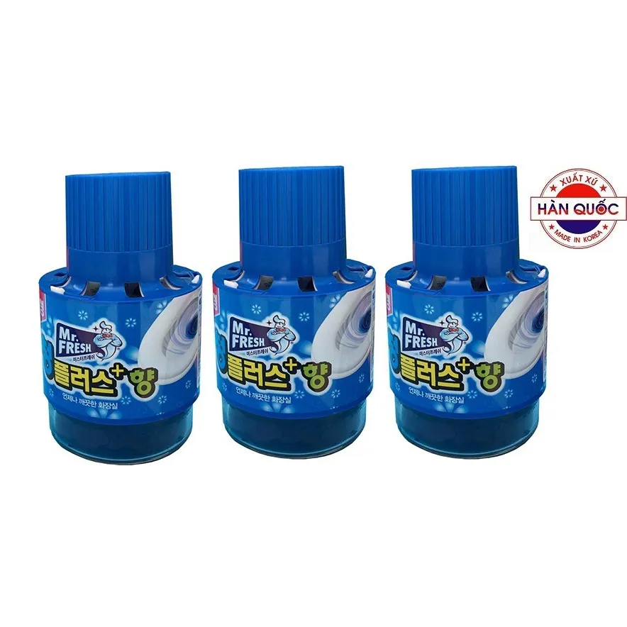 Ảnh Combo 3 Chai thả bồn cầu hàn quốc Mr Fresh 180gr với 6000 lần xả 1