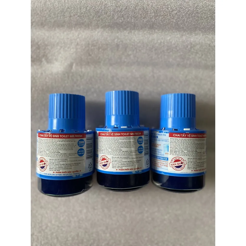 Ảnh Combo 3 Chai thả bồn cầu hàn quốc Mr Fresh 180gr với 6000 lần xả 3