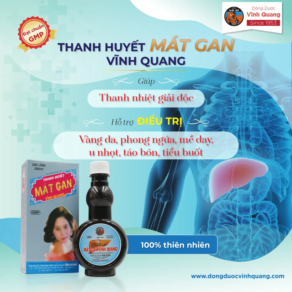 Ảnh Combo 3 chai Thanh Huyết Mát Gan VĨNH QUANG - Thanh nhiệt, mát gan - chai 280ml 4
