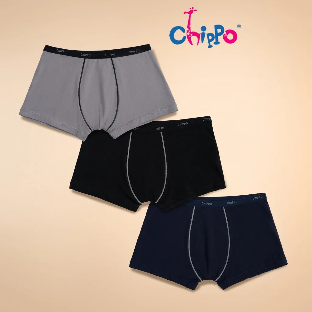 Ảnh Combo 3 chiếc Quần boxer bé trai Chippo quần lót bé trai từ 5 đến 16 tuổi (30 đến 60kg) chất vải cotton cao cấp 2