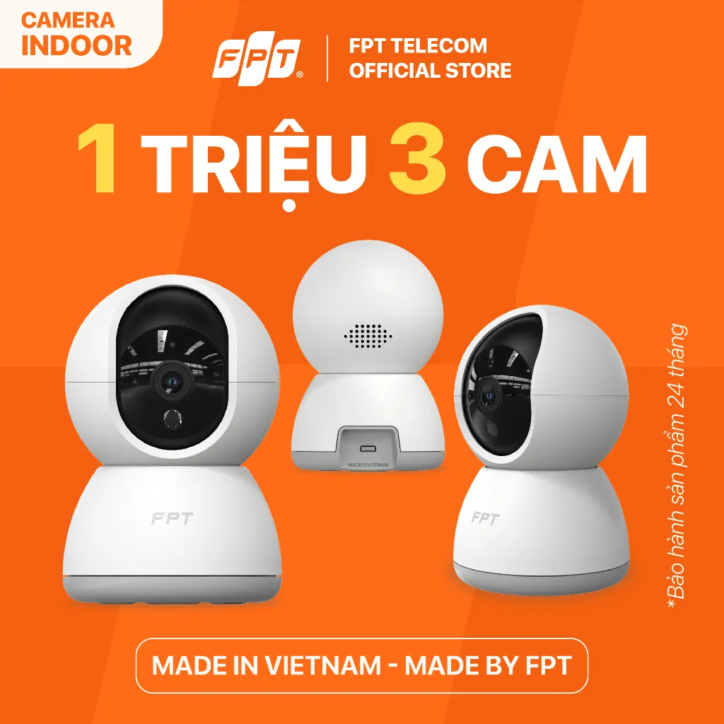 Ảnh Combo 3 Cloud Camera trong nhà Play 3 và 4  - Chính hãng FPT - Công nghệ AI 1