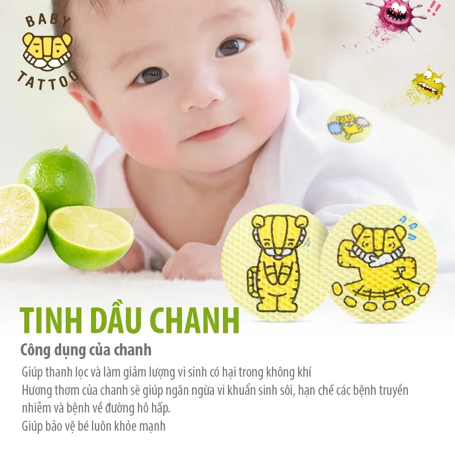 Ảnh Combo 3 Hộp Miếng Dán Chống Muỗi, Côn Trùng BABY TATTOO Hương Thảo Dược Nhẹ Nhàng, 1 Hộp 24 miếng 3