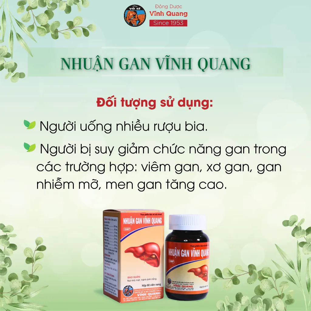 Ảnh Combo 3 Hộp Nhuận Gan VĨNH QUANG Hỗ trợ thanh nhiệt, tăng cường chức năng gan, gan nhiễm mỡ, 60 viên 3