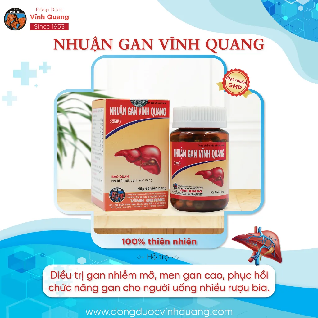 Ảnh Combo 3 Hộp Nhuận Gan VĨNH QUANG Hỗ trợ thanh nhiệt, tăng cường chức năng gan, gan nhiễm mỡ, 60 viên 4
