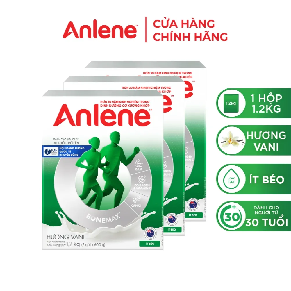 Ảnh Combo 3 hộp Sữa Bột Anlene Hương Vani 1.2kg 3