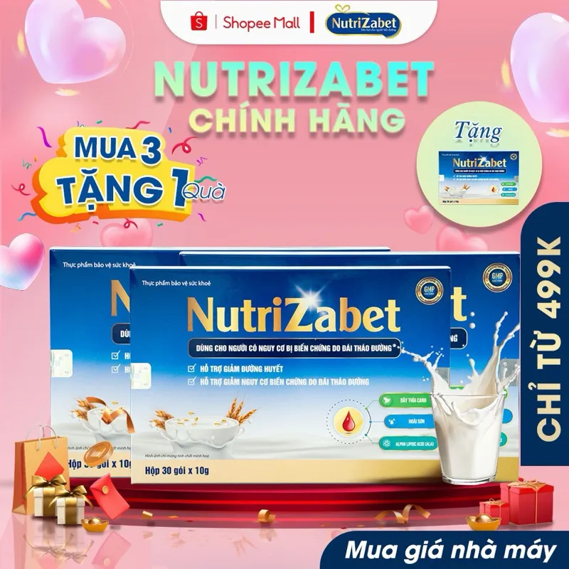 Review NutriZabet Combo 3 Hộp: Sữa Hạt Ổn Định Đường Huyết, Ngăn Biến Chứng Tiểu Đường
