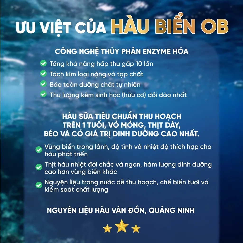 Ảnh Combo 3 Hộp Tinh Chất Hàu OB Tăng Sinh Lý Nam Giới, Chiết Xuất Hàu Oyster (Hộp 30v) - Grow Green AZ 4