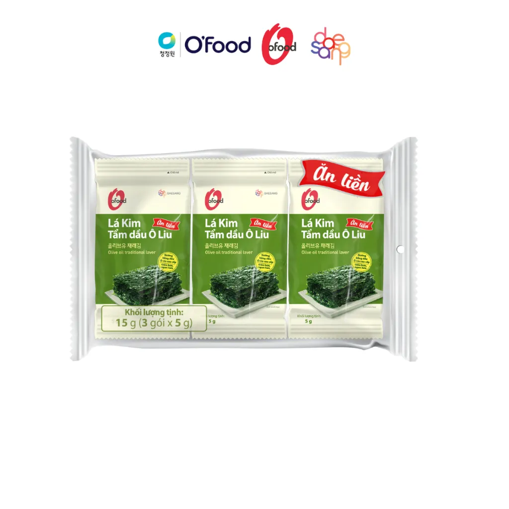 Ảnh Combo 3 lốc lá kim tẩm dầu oliu O'Food ( lốc 3) 2