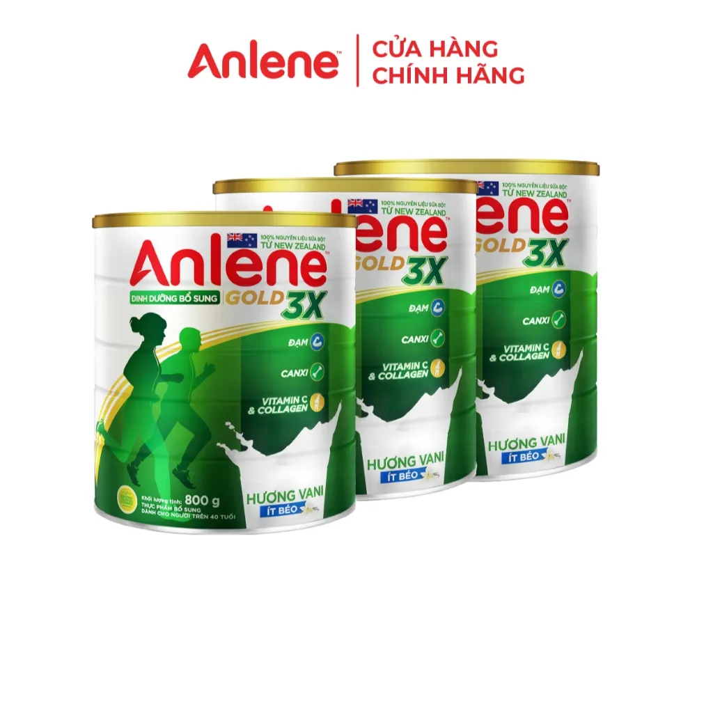 Ảnh Combo 3 lon Sữa Bột Anlene Hương Vani 800g 2