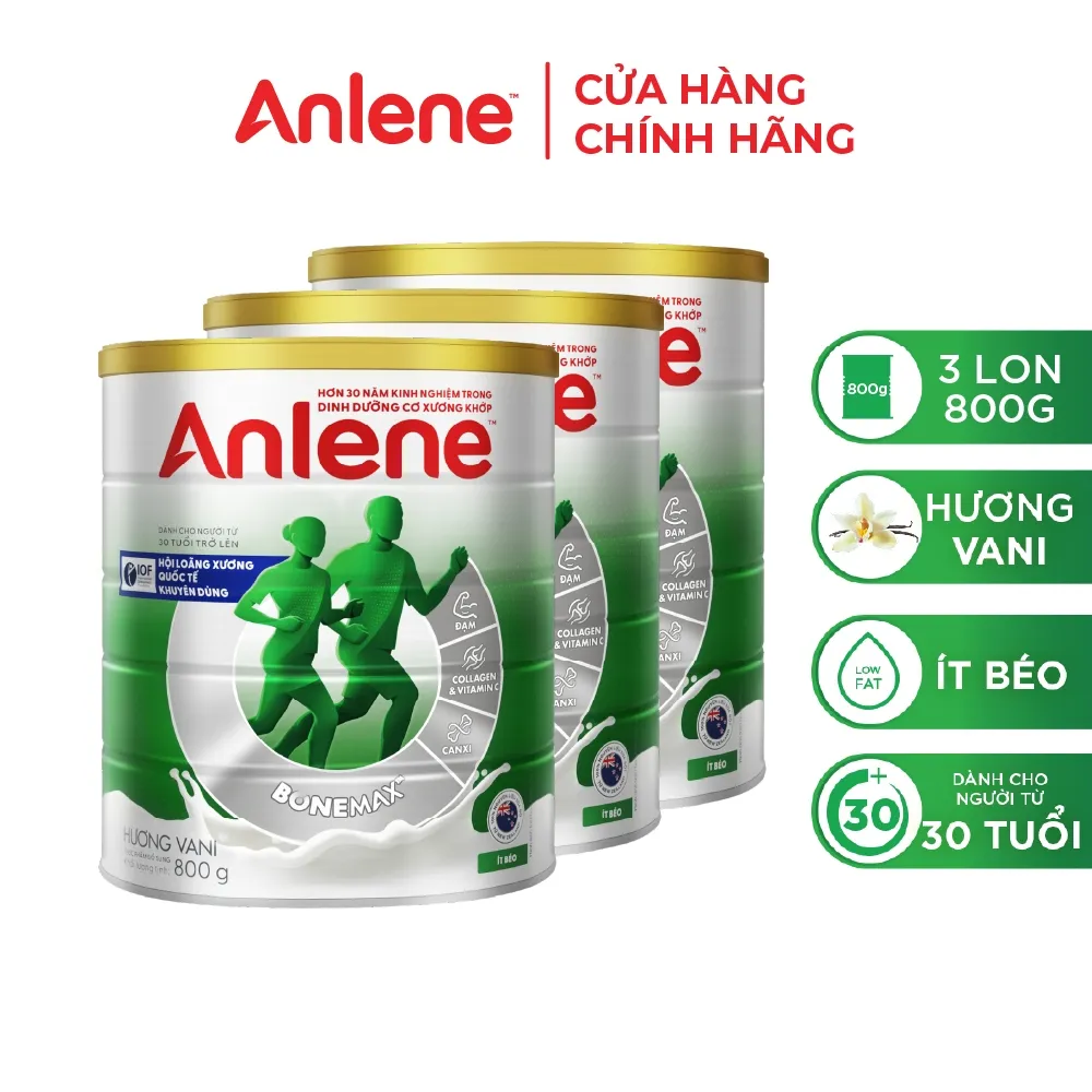 Ảnh Combo 3 lon Sữa Bột Anlene Hương Vani 800g 3