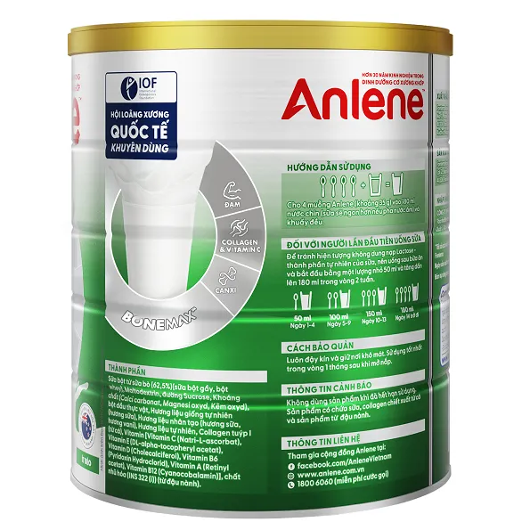 Ảnh Combo 3 lon Sữa Bột Anlene Hương Vani 800g 4