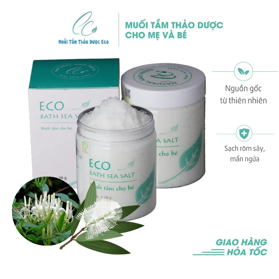 Ảnh Combo 3 muối tắm Sinh Dược Eco 400g tặng 1 lọ muối tắm Eco Sinh Dược 200g 2