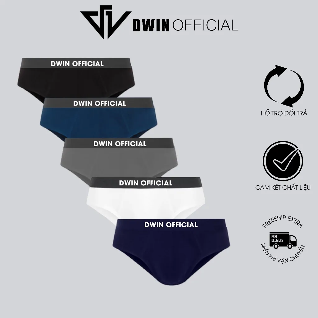 Review Combo 3 Quần Lót Nam DWIN Sịp Tam Giác Kháng Khuẩn Thun Lạnh