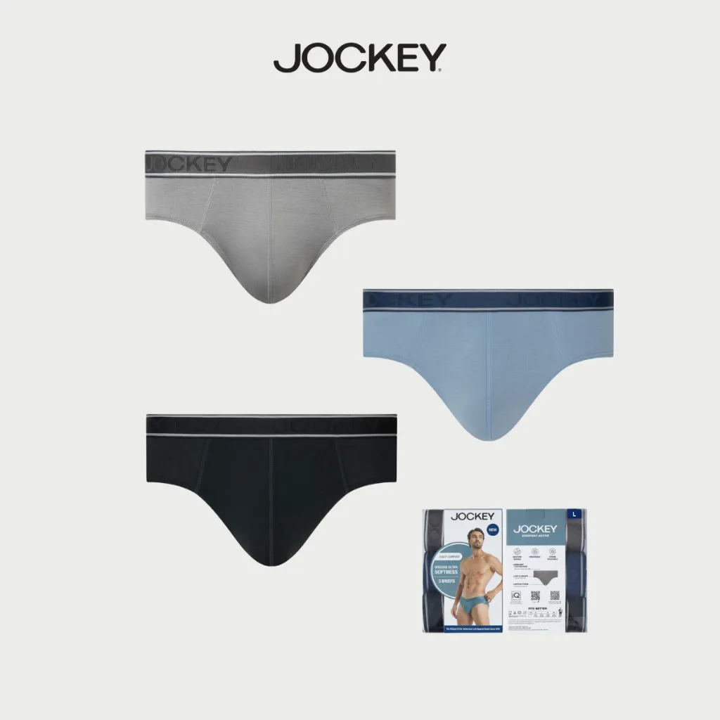 Ảnh Combo 3 quần lót nam Jockey Viscose dáng Brief - J4021 1