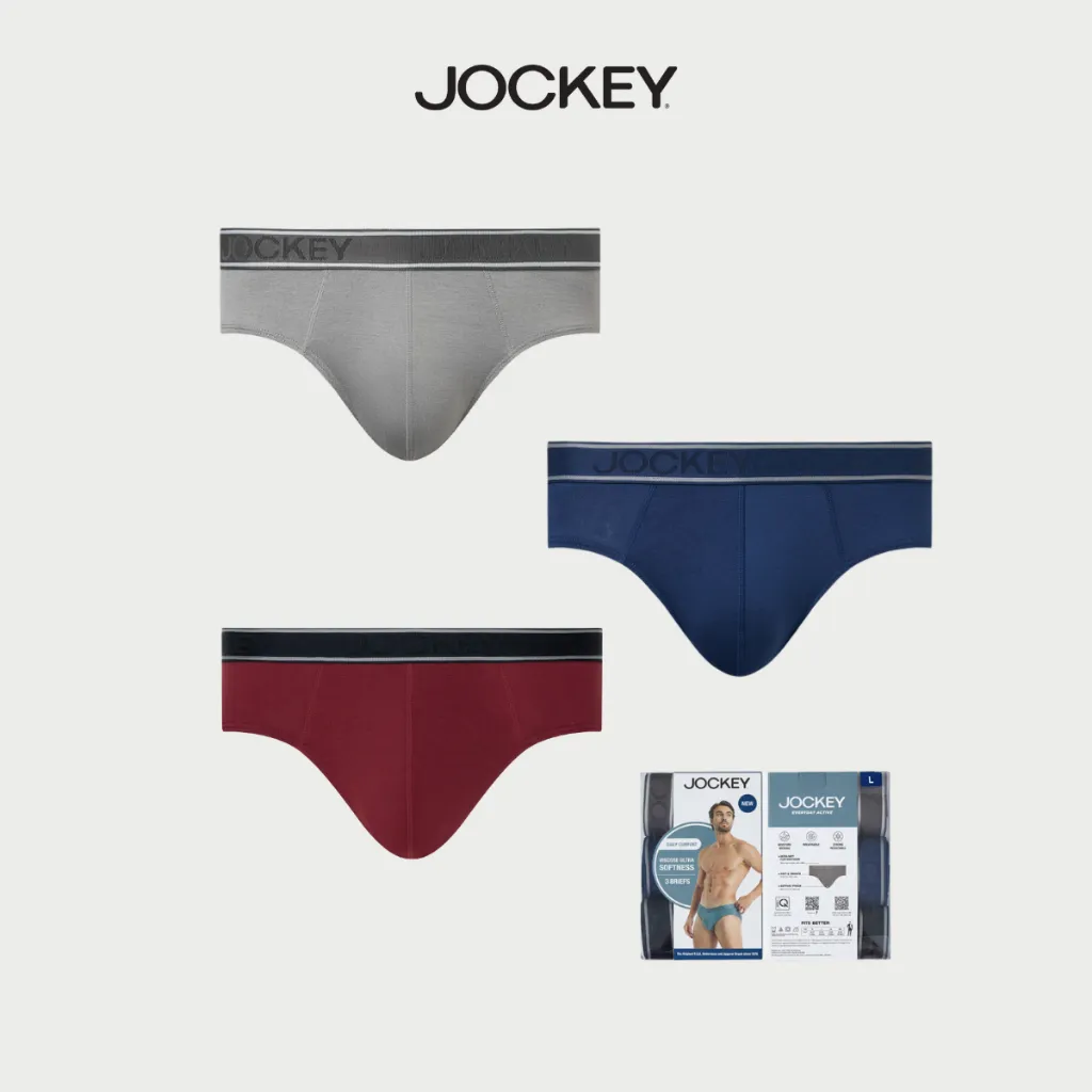 Ảnh Combo 3 quần lót nam Jockey Viscose dáng Brief - J4021 2