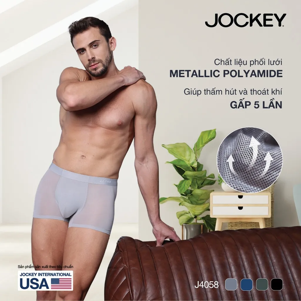 Ảnh Combo 3 Quần lót Nam Jockey Trunk không đường may - J4058 2