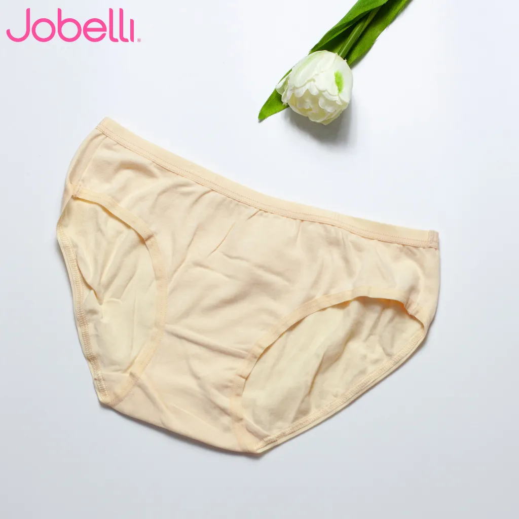 Ảnh Combo 3 Quần lót nữ trơn chất liệu cotton spandex, lưng bản nhỏ thoải mái dễ chịu JOBELLI 1276 2