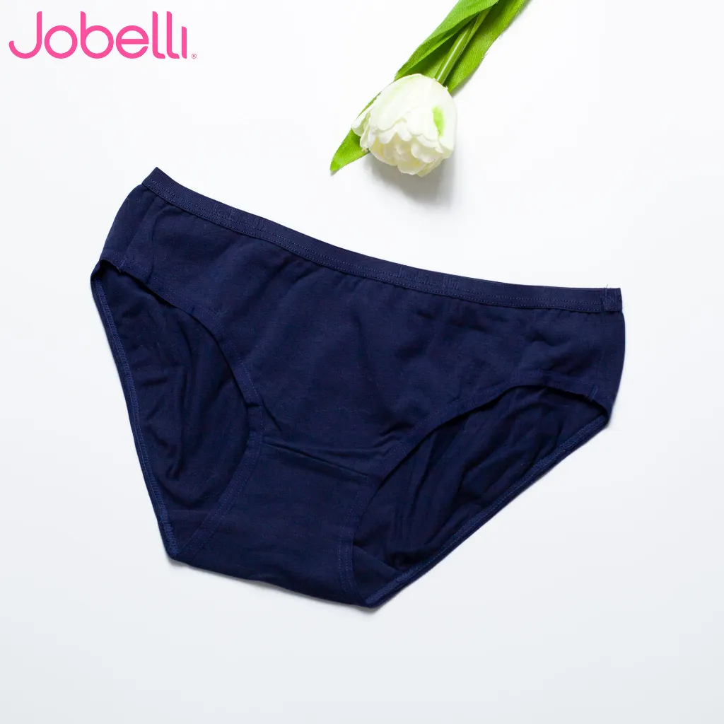 Ảnh Combo 3 Quần lót nữ trơn chất liệu cotton spandex, lưng bản nhỏ thoải mái dễ chịu JOBELLI 1276 4