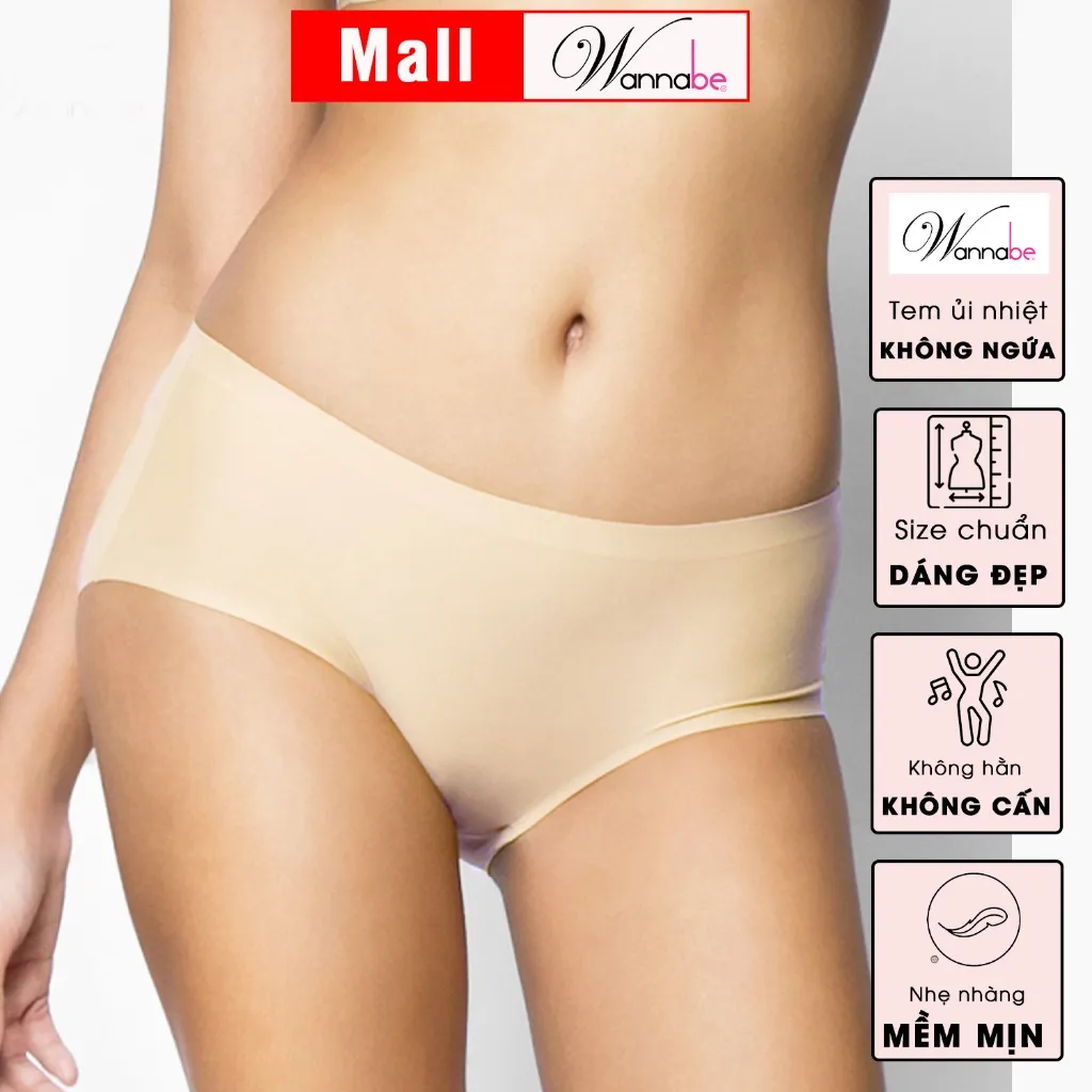 Ảnh Combo 3 quần lót su đúc lạnh WANNABE quần chíp su mềm mịn mát thoải mái không cứng không hằn QL180 2