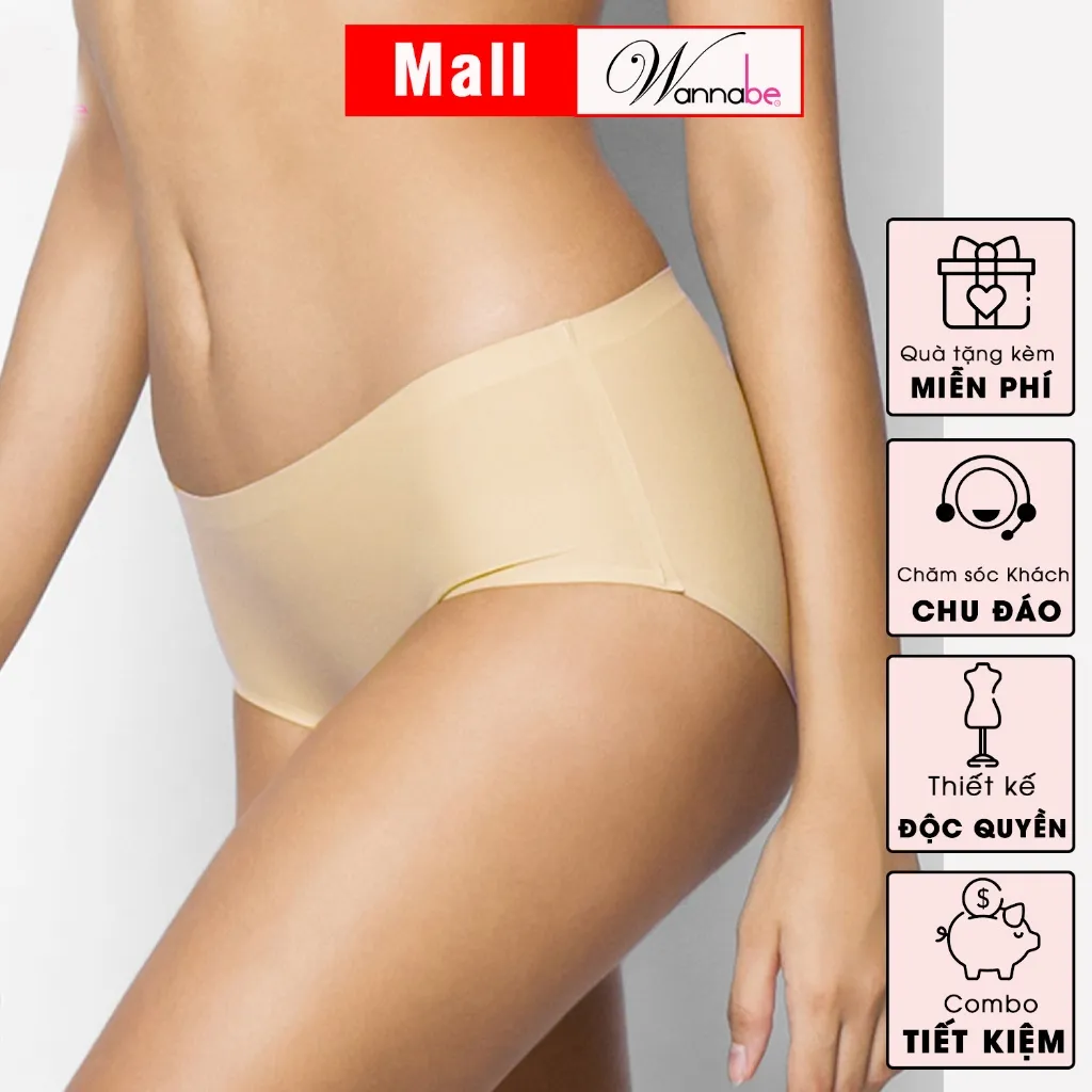 Ảnh Combo 3 quần lót su đúc lạnh WANNABE quần chíp su mềm mịn mát thoải mái không cứng không hằn QL180 3